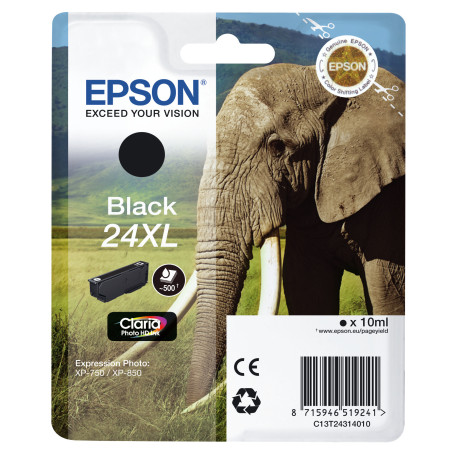 Cartouche d'encre Epson Elephant T2431 XL (Noir)