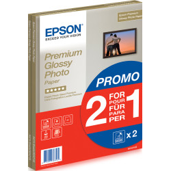 Pack Papier Photo Epson Prenium glacé 255g m² - 2x15 feuilles A4