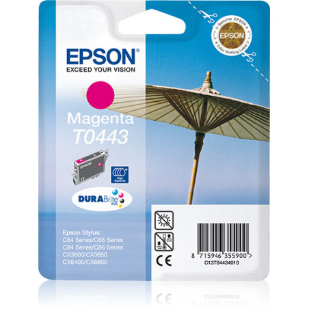 Cartouche d'encre Epson Parasol T0443 (Magenta)
