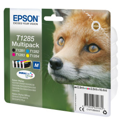 Pack 4 cartouches d'encre Epson Renard T1285