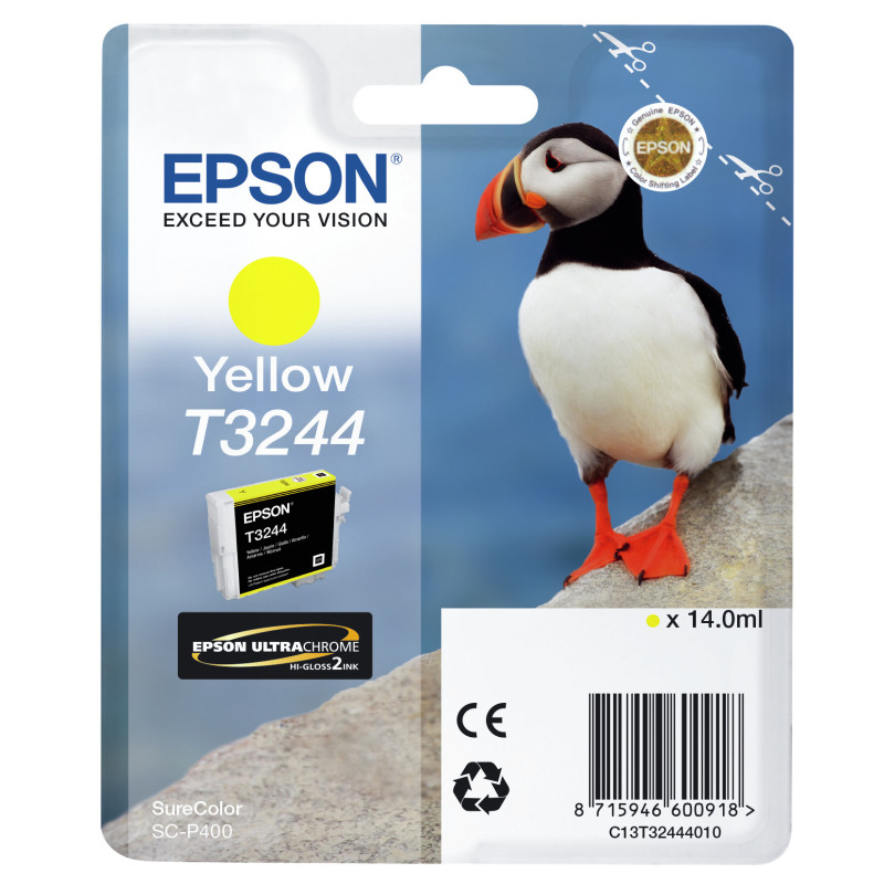 Cartouche d'encre Epson Macareux T3244 (Jaune)