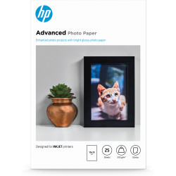 Papier Photo HP Advanced Photo glacé 250g m² - 25 feuilles 10x15 cm