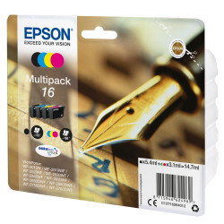 Pack 4 cartouches d'encre Epson Stylo à Plume 16 Standard