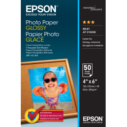 Papier Photo EPSON glacé 200g m² - 50 feuilles 10x15 cm