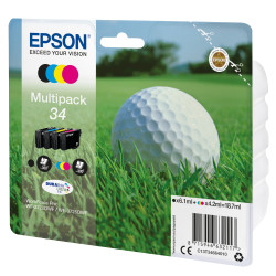 Pack 4 cartouches d'encre Epson Balle de Golf 34 Standard