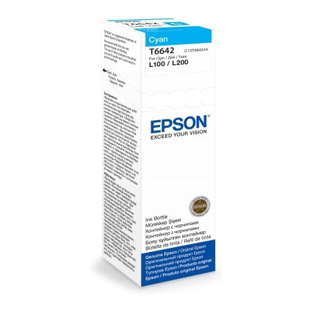 Cartouche d'encre Epson Ecotank T6642 70ml (Cyan)