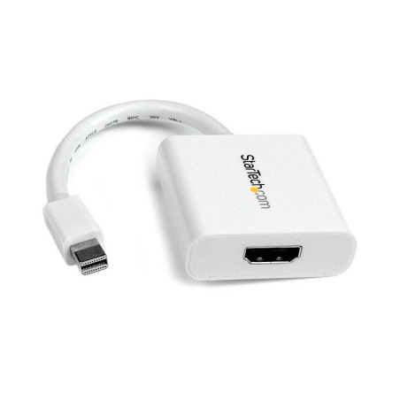 Câble adaptateur Startech Mini DisplayPort mâle 1.1 vers HDMI femelle (Type A) 12cm (Blanc)