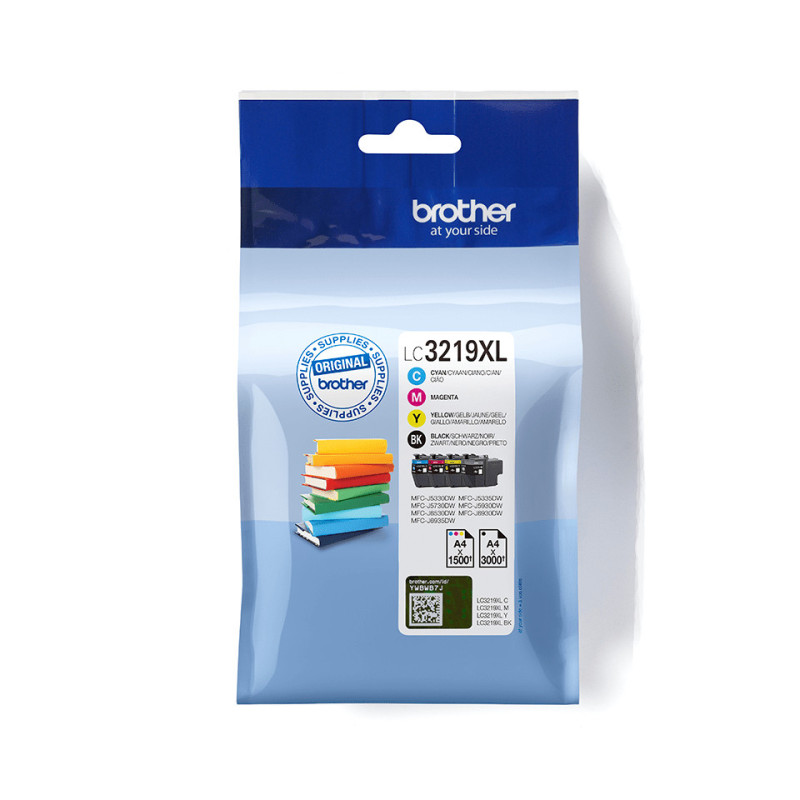 Pack 4 cartouches d'encre Brother LC3219XL