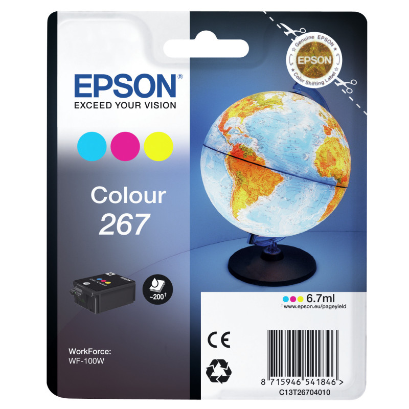 Cartouche d'encre Epson Globe 267 (3 Couleur)