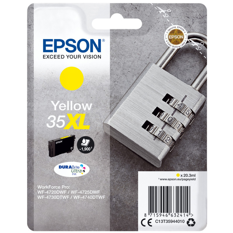 Cartouche d'encre Epson Cadenas 35XL (Jaune)