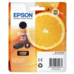 Cartouche d'encre Epson Orange T33 (Noir)