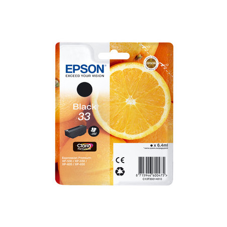 Cartouche d'encre Epson Orange T33 (Noir)