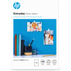 Papier photo HP Everyday Glossy - 100 feuilles 10x15
