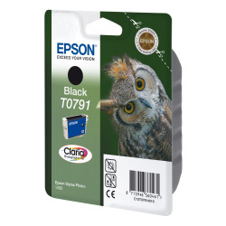 Cartouche d'encre Epson Chouette T0791 (Noir)