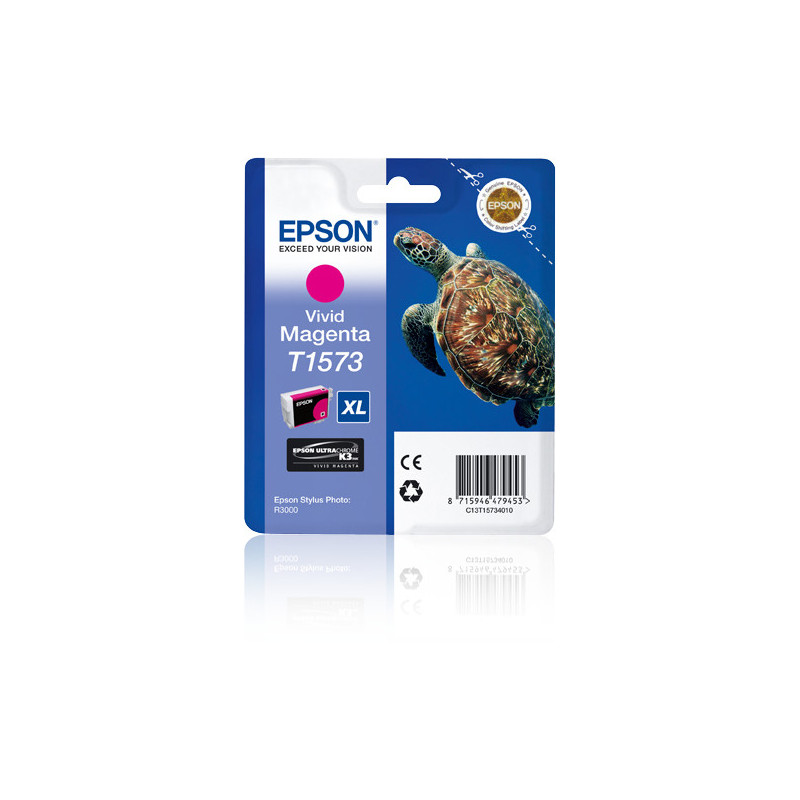 Cartouche d'encre Epson Tortue T1573 XL (Magenta)