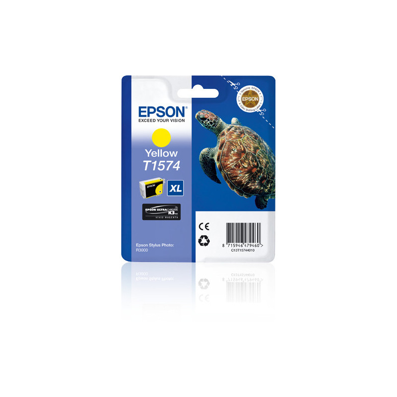 Cartouche d'encre Epson Tortue T1574 XL (Jaune)