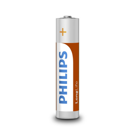 Lot de 4 piles Zinc Philips Longlife AAA (LR03)