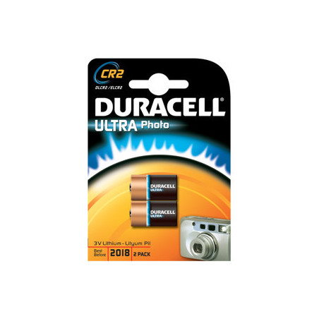 Lot de 2 piles Alcaline Duracell CR2 3V (CR17355)
