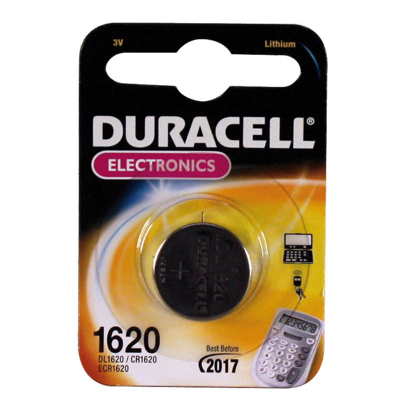 Pile plate Duracell (CR1620) 3V Lithium