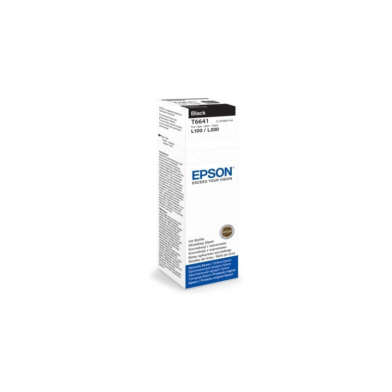 Cartouche d'encre Epson Ecotank T6641 70ml (Noir)