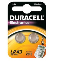 Pack de 2 piles Alcalines Duracell 1.5V (LR43)
