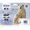 Pack 4 cartouches d'encre Epson Ours Polaire 26XL (Noir, Cyan, Magenta, Jaune)