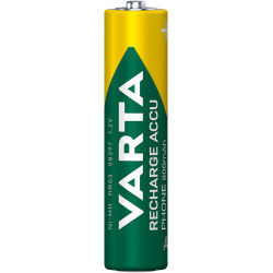 Lot de 2 piles rechargeables Varta type AAA 1,2V 750mAh (R03)