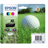 Pack 4 cartouches d'encre Epson Balle de Golf 34XL (Noir + Couleurs)