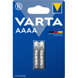 Lot de 2 piles Alcaline Varta Professional Electronics type LR61 1,5V (AAAA)
