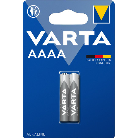 Lot de 2 piles Alcaline Varta Professional Electronics type LR61 1,5V (AAAA)