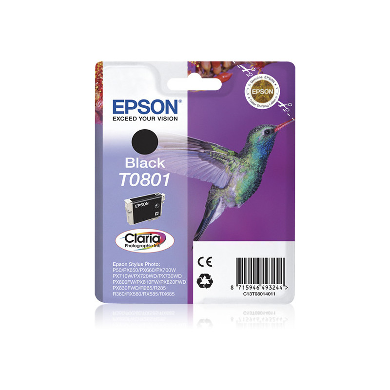 Cartouche d'encre Epson Colibri T0801 (Noir)