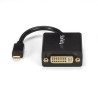 Câble adaptateur Startech Mini DisplayPort mâle 1.2 vers DVI-I femelle (Type A) 10cm (Noir)