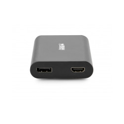 Adaptateur USB-C Urban Factory Hubee vers HDMI + Display Port + RJ45 + Lecteur de Carte Micro SD SD et Hub 2 ports