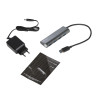 Hub 4x USB 3.0 alimenté I-Tec Metal Charging (Gris)