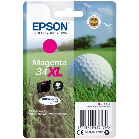 Cartouche d'encre Epson Balle de Golf 34 XL (Magenta)