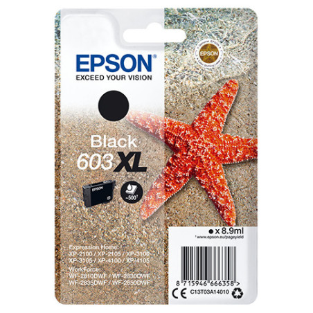 Cartouche d'encre Epson Etoile de mer 603XL (Noir)
