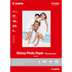 Papier Photo Canon Glossy Everyday Use - 200g m² - 100 feuilles A4