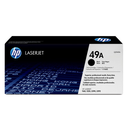 Toner Noir HP 49A LaserJet 1160 1320  (Q5949A) - 2500 pages