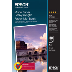 Papier Mat épais Epson 167g m² - 50 feuilles A4