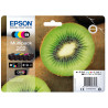 Pack 5 cartouches d'encre Epson Kiwi 202 (Noir + Couleurs + Noir Photo)