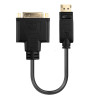 Câble adaptateur Lindy DisplayPort mâle 1.2 vers DVI-D femelle 15cm (Noir)
