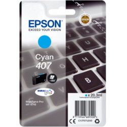 Cartouche d'encre Epson Clavier 407 (Cyan)