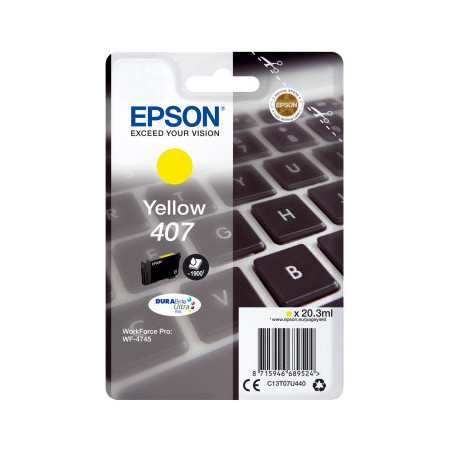 Cartouche d'encre Epson Clavier 407 (Jaune)