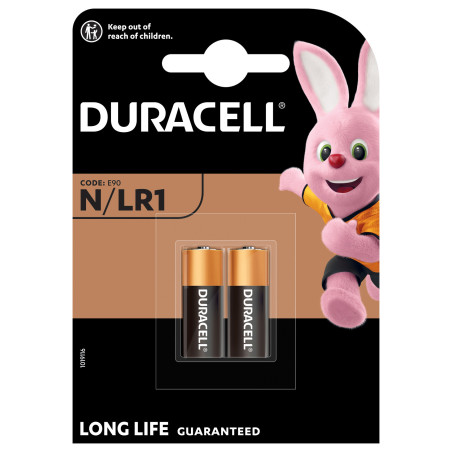 Lot de 2 piles Alcalines Duracell type LR01 (MN9100) 1,5V