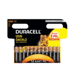 Pack de 8 piles Alcaline Duracell Economy Pack type AAA (LR3) 1,5V