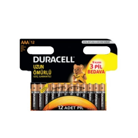 Pack de 8 piles Alcaline Duracell Economy Pack type AAA (LR3) 1,5V