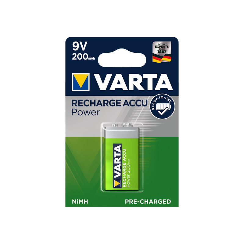 Pile rechargeable Varta Accu Rechargeable type 6HR61 9V 200mAh