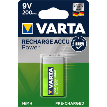 Pile rechargeable Varta Accu Rechargeable type 6HR61 9V 200mAh