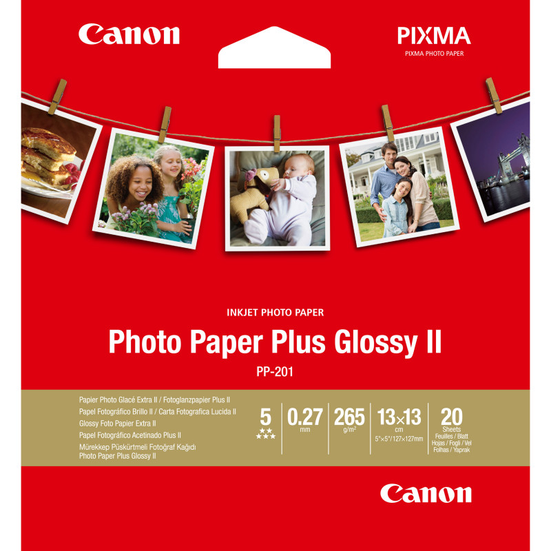 Papier Photo Canon Glossy - 265g m² - 13x13 cm