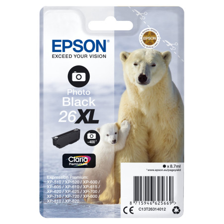 Cartouche d'encre Epson Ourson 26 XL (Noir)